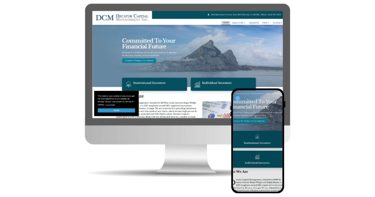 Web Design – Decatur Capital Management | Elevated Sand